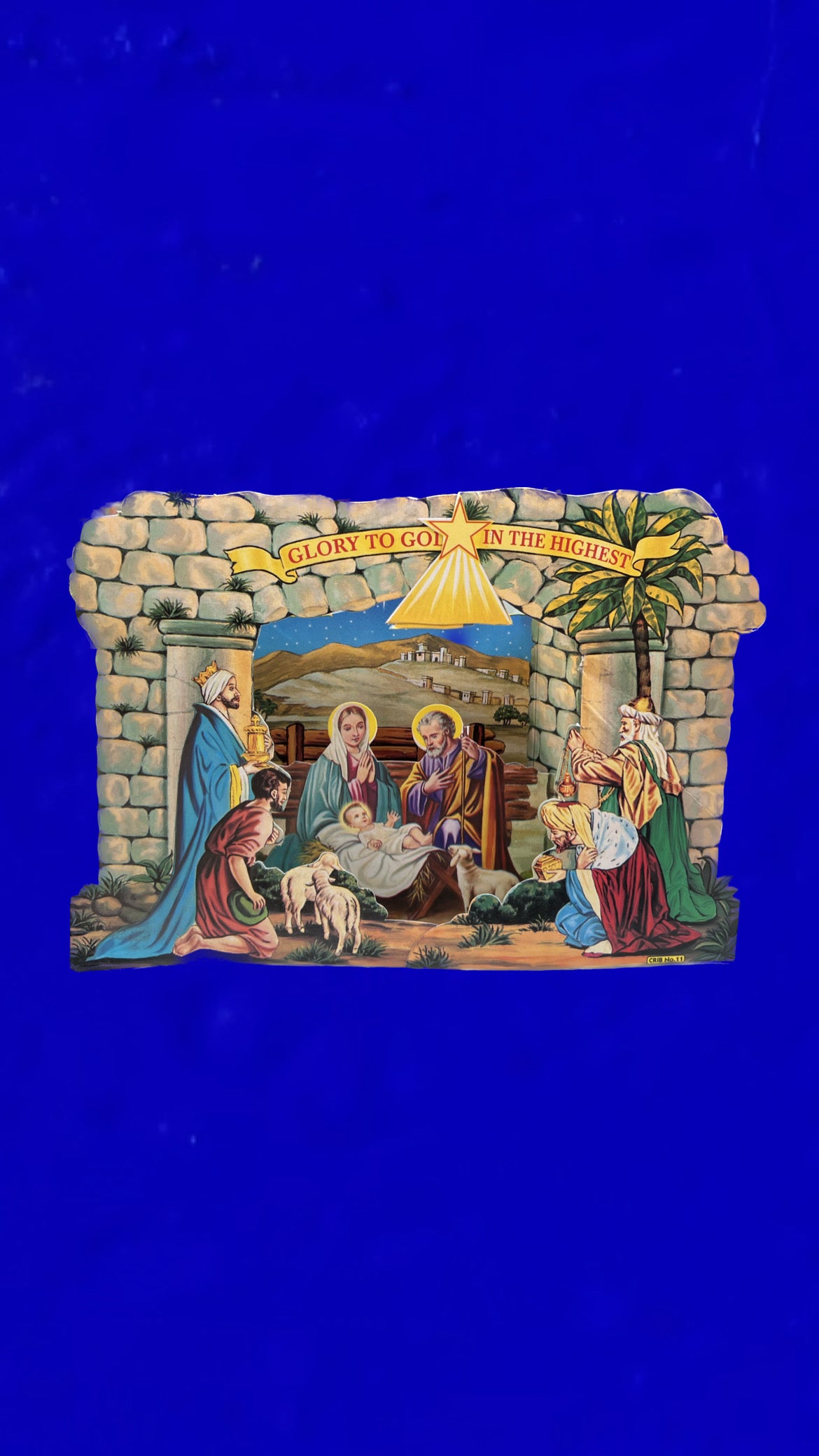 Kerststal 3d