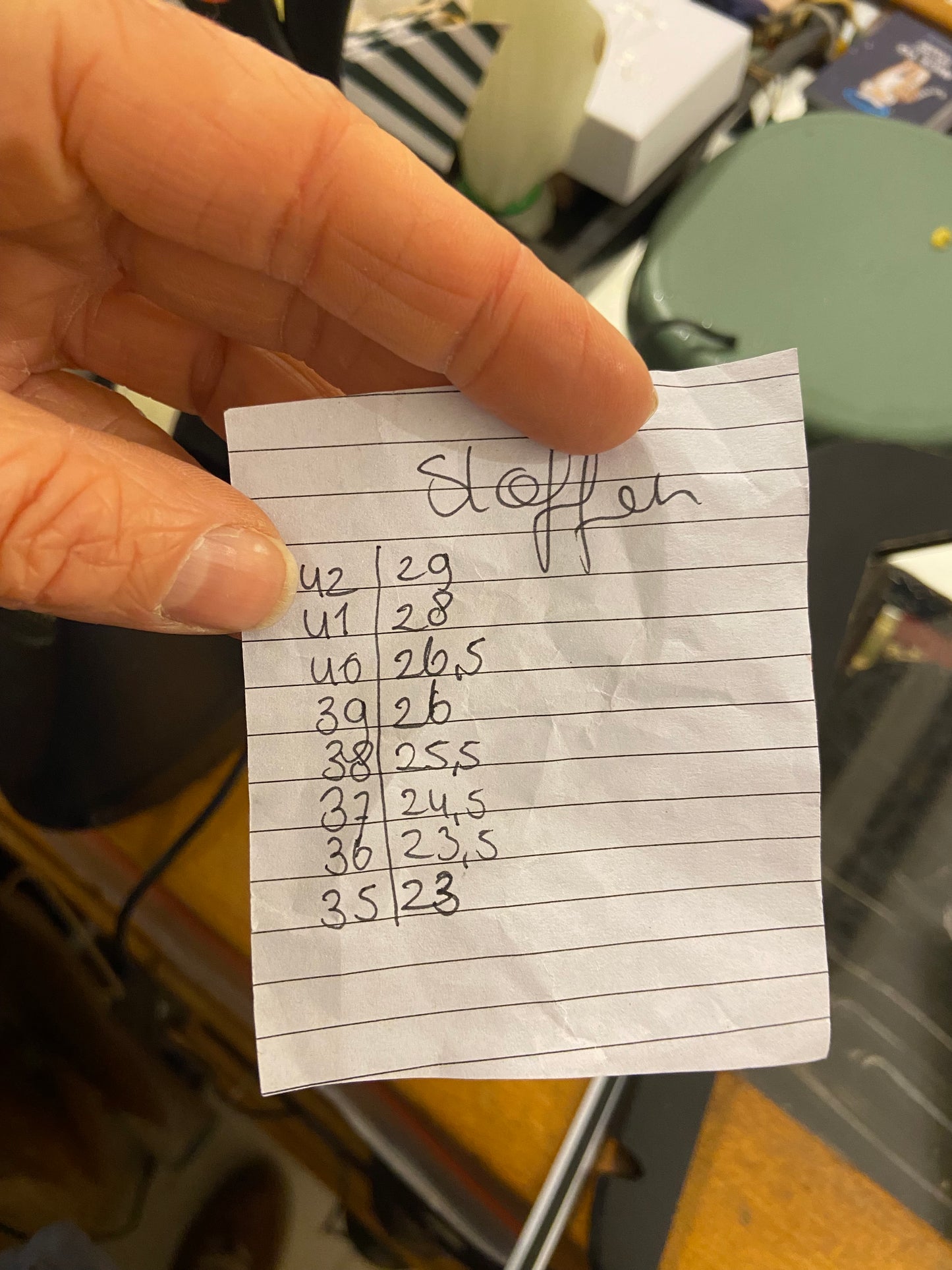 Wollen Sloffen