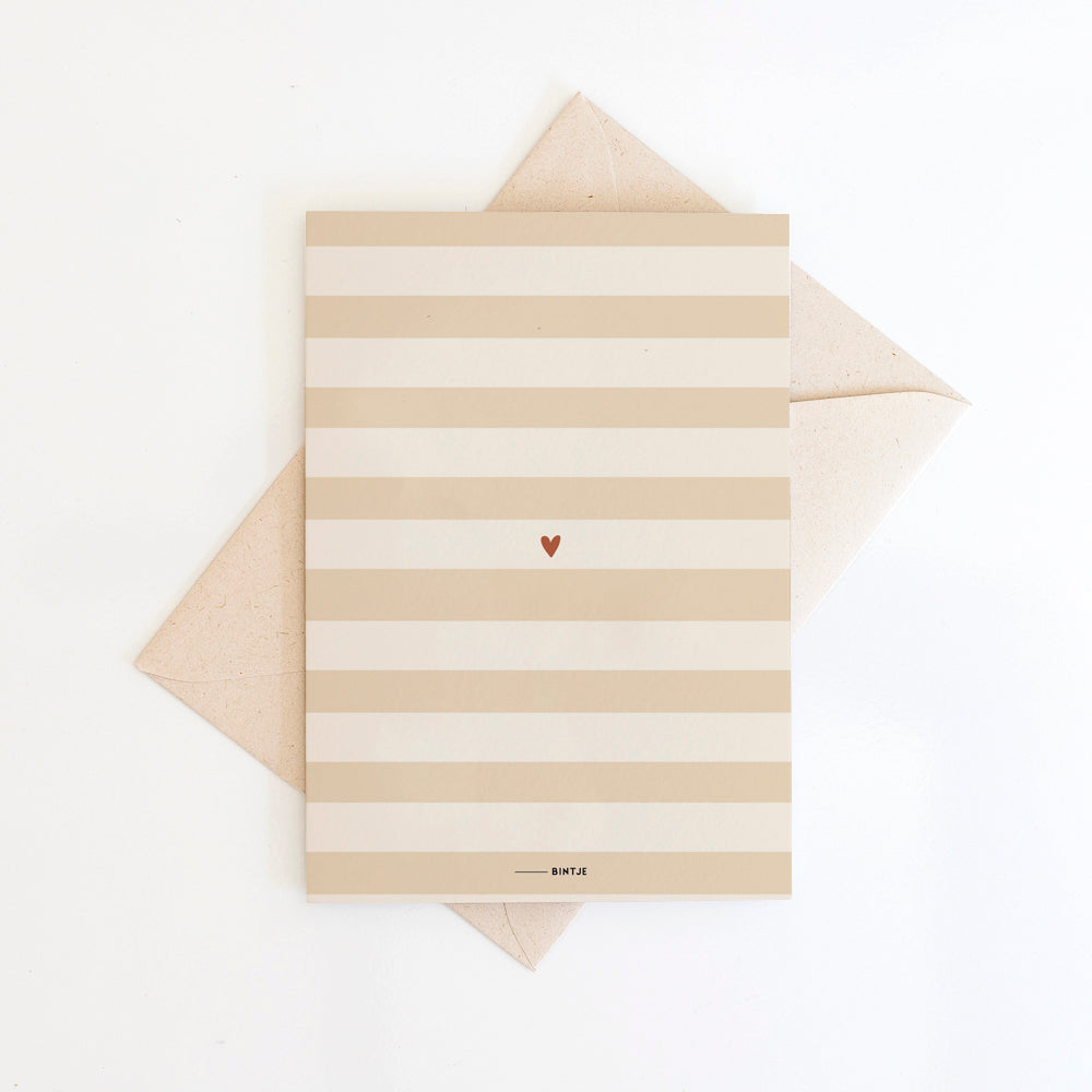 Dubbele kaart Welkom kleintje