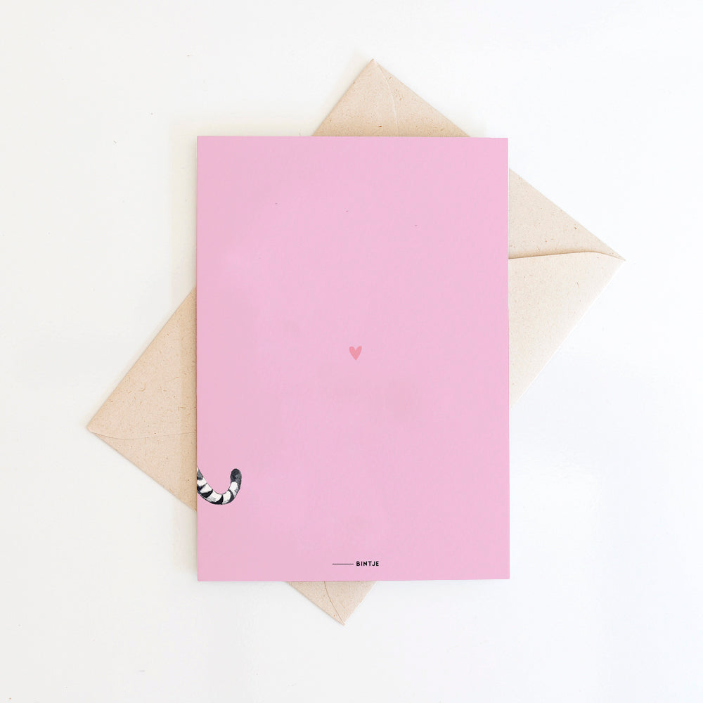 Dubbele kaart Gefeliciteerd Tijger