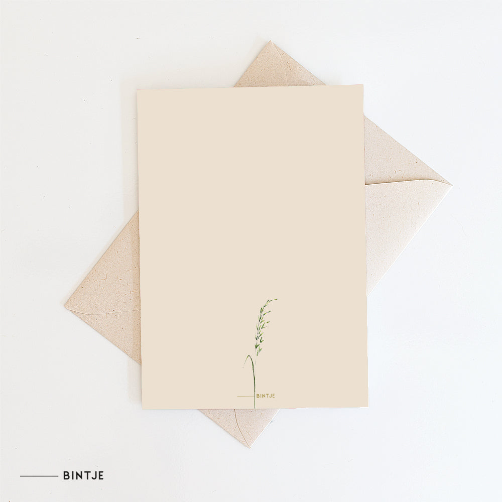 Dubbele kaart Bloemen Oprechte Deelneming