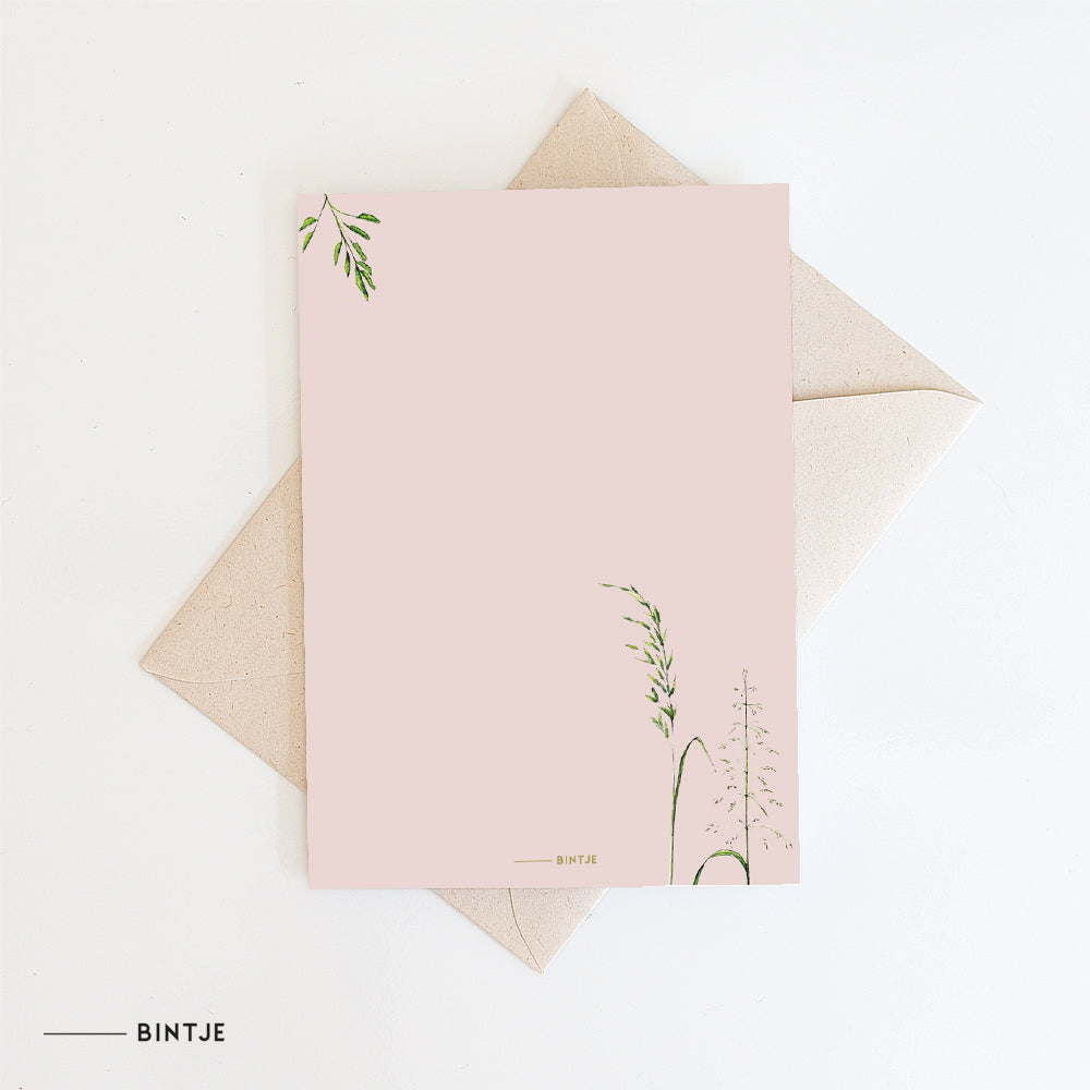 Dubbele kaart Bloemen Speciaal voor jou