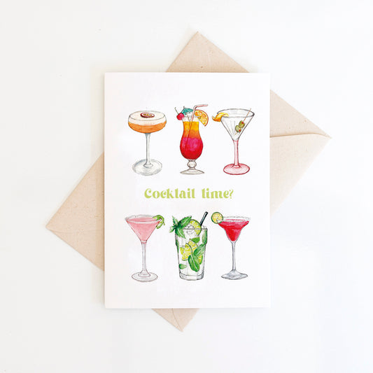 Dubbele kaart Cocktails