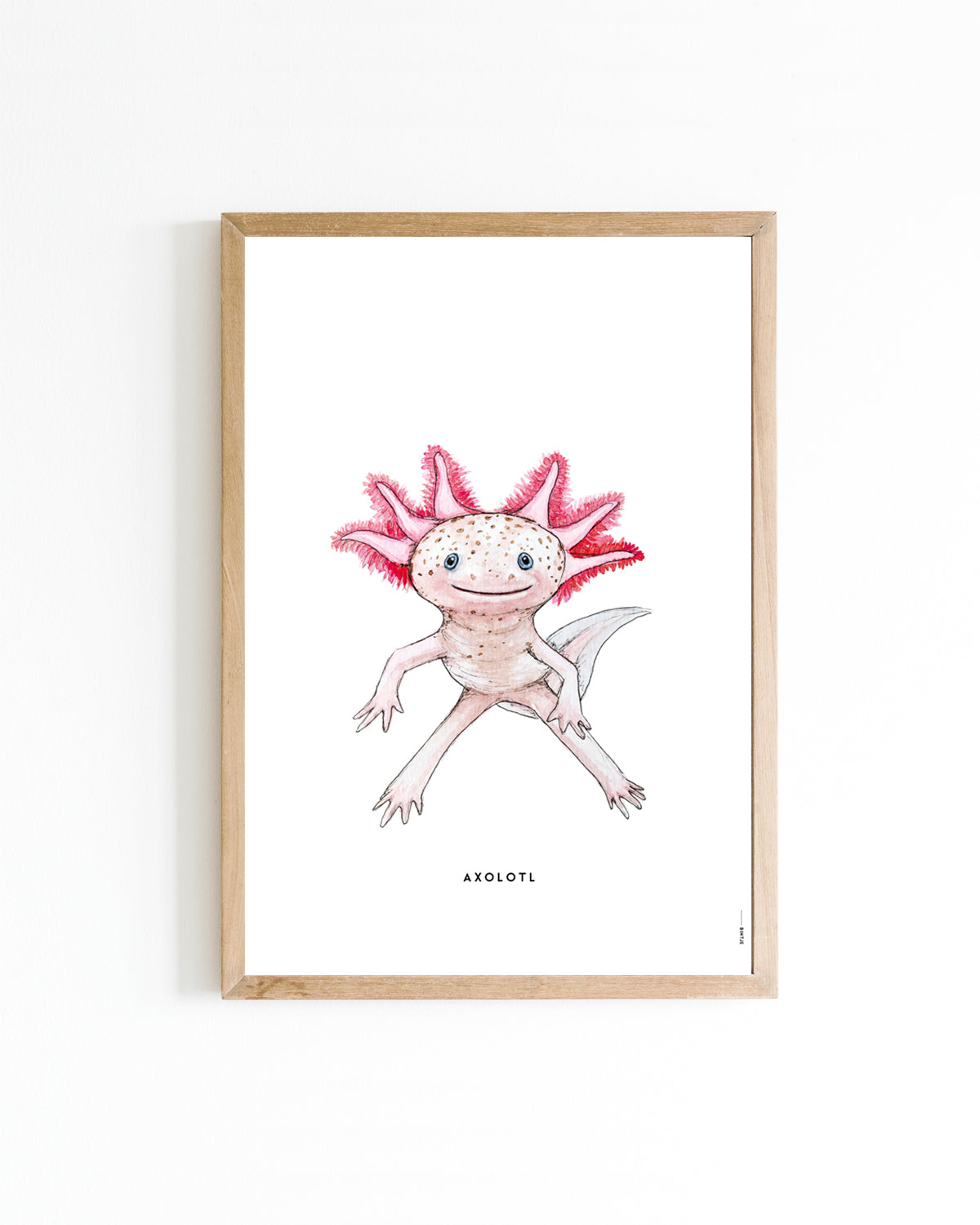 Poster Axolotl 15x20cm
