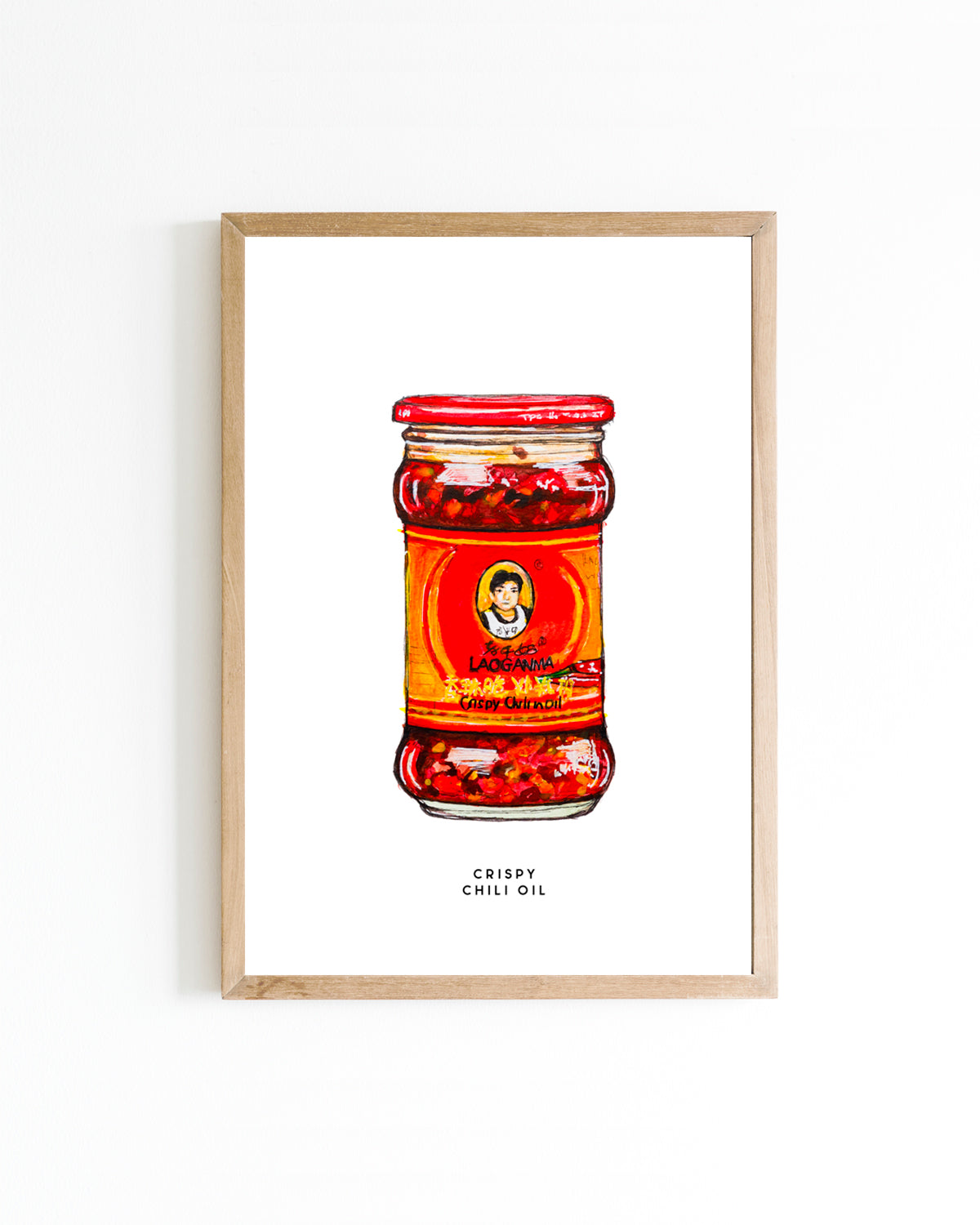 Poster Food Crispy chili oil