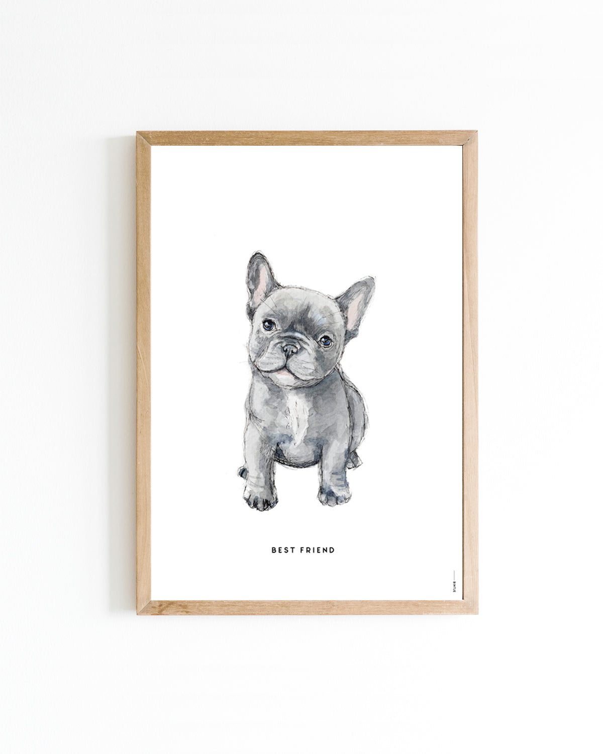 Poster French Bulldog 15x20cm