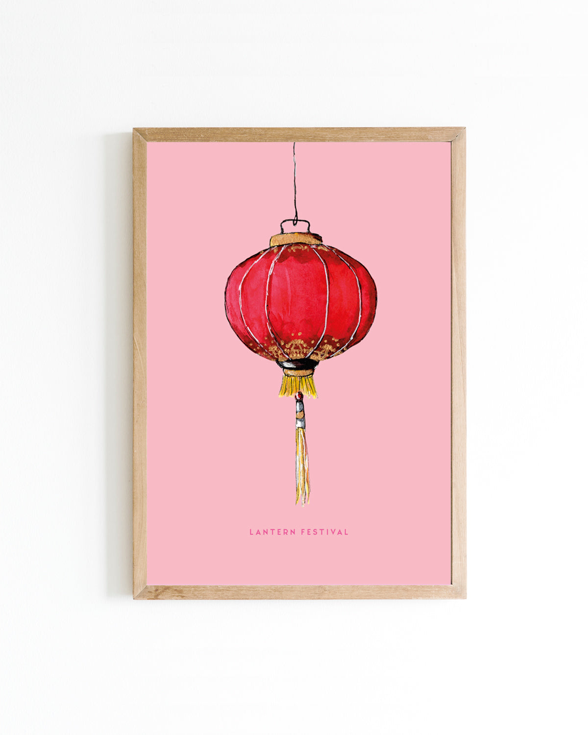 Poster Lantaarn china 15x20cm