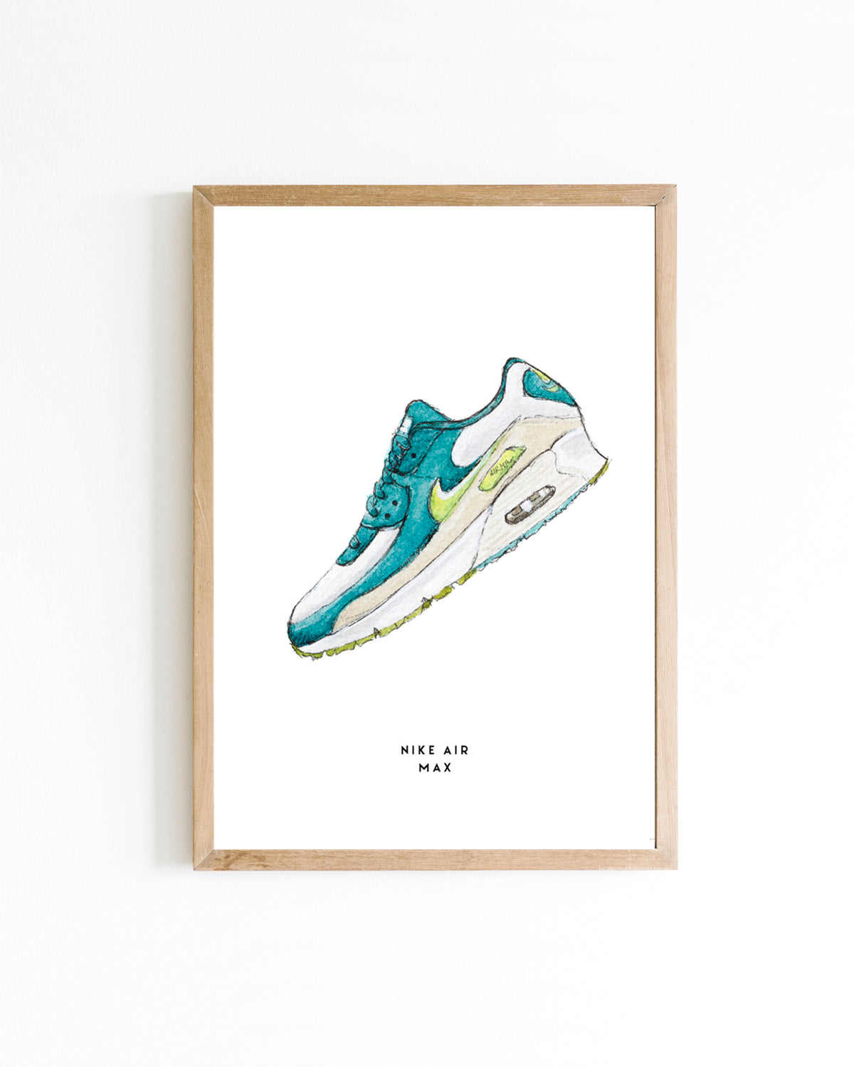 Poster Nike air max roze 15x20cm