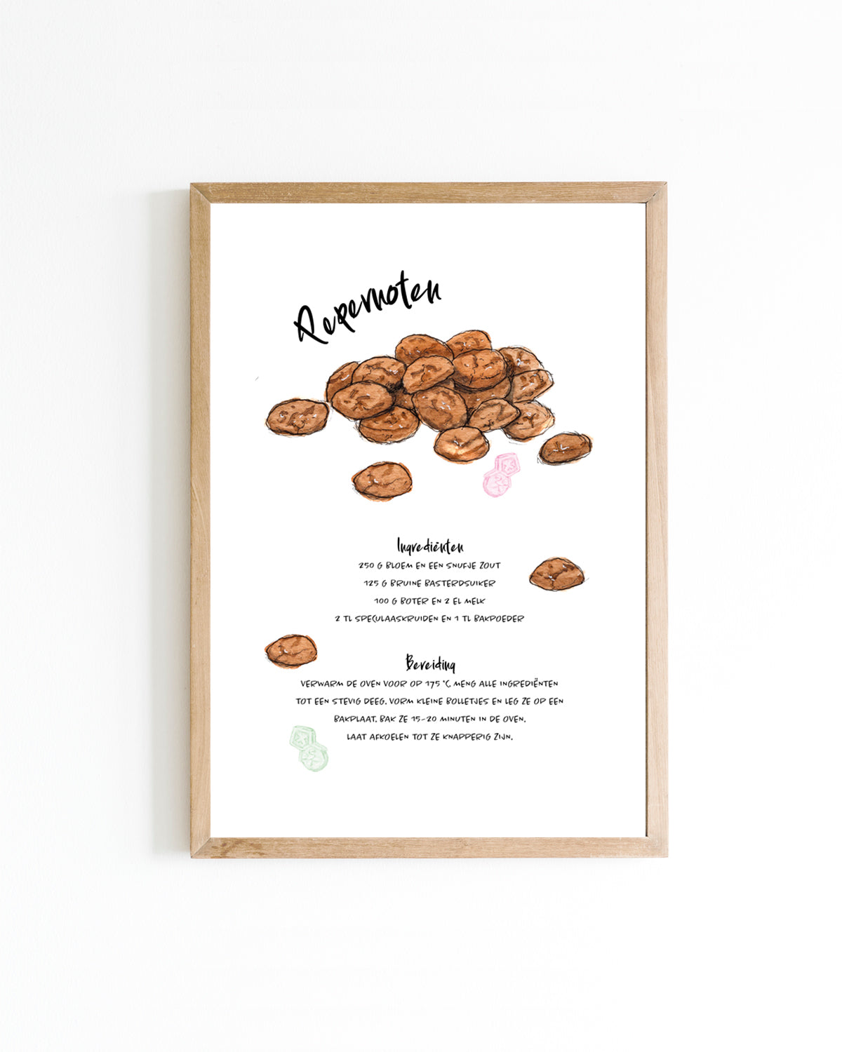 Poster Pepernoten 15x20cm