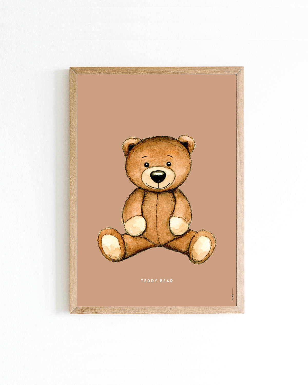 Poster Teddybeer bruin