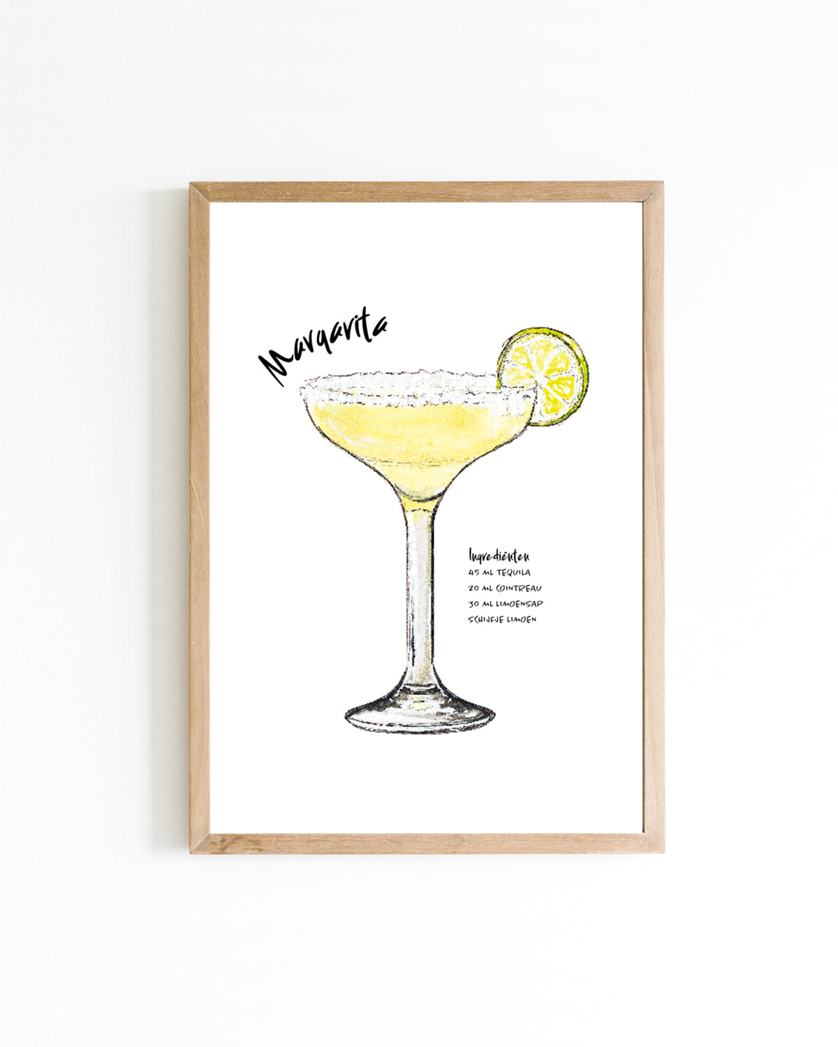 Poster Cocktail Margarita 15x20cm