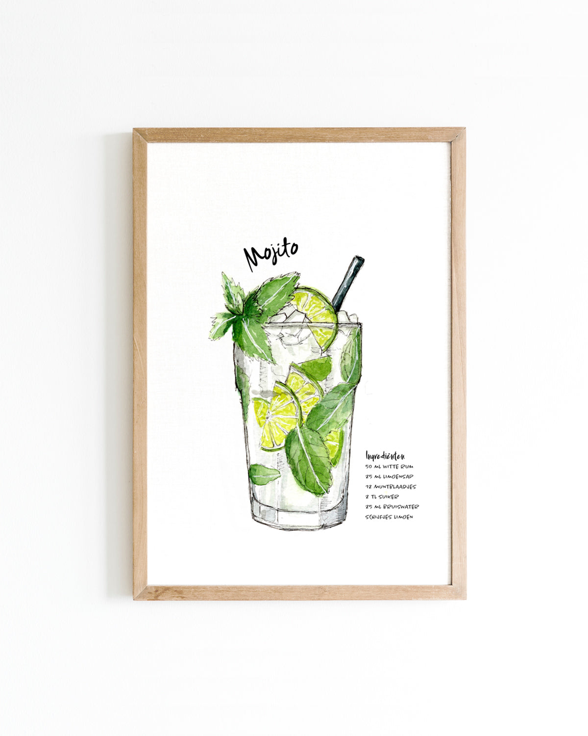 Poster Cocktail Mojito 15x20cm