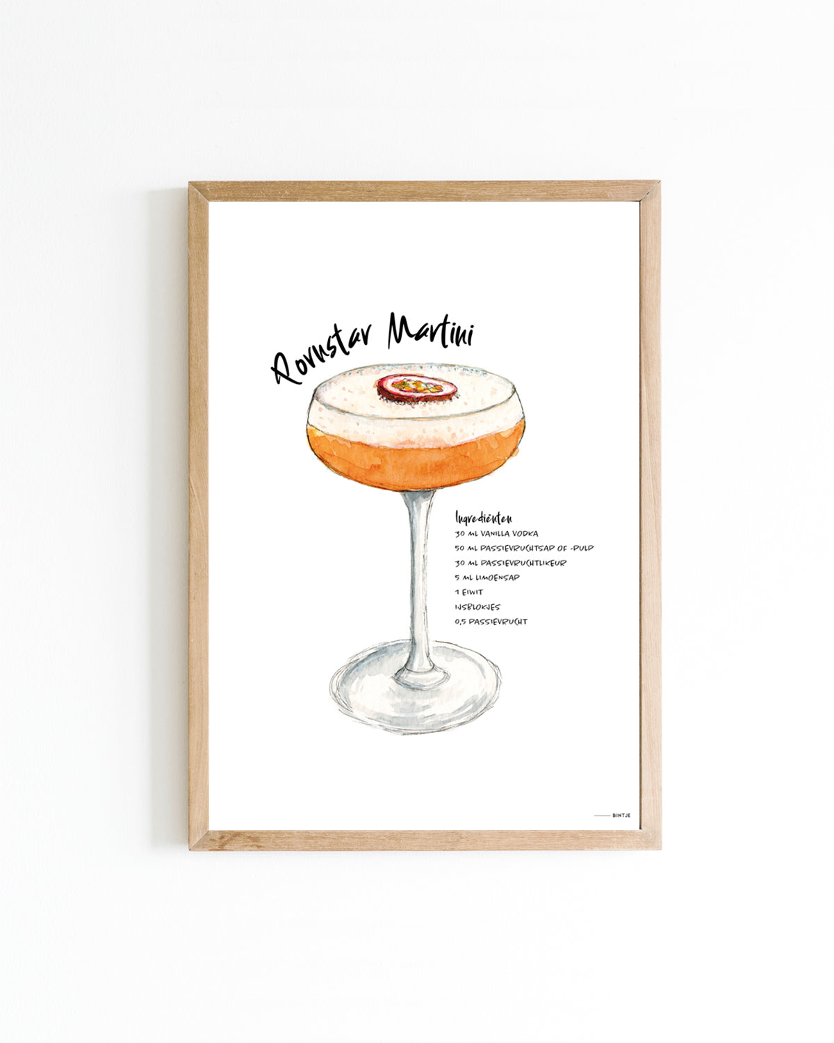Poster Cocktail Pornstar Martini 15x20cm