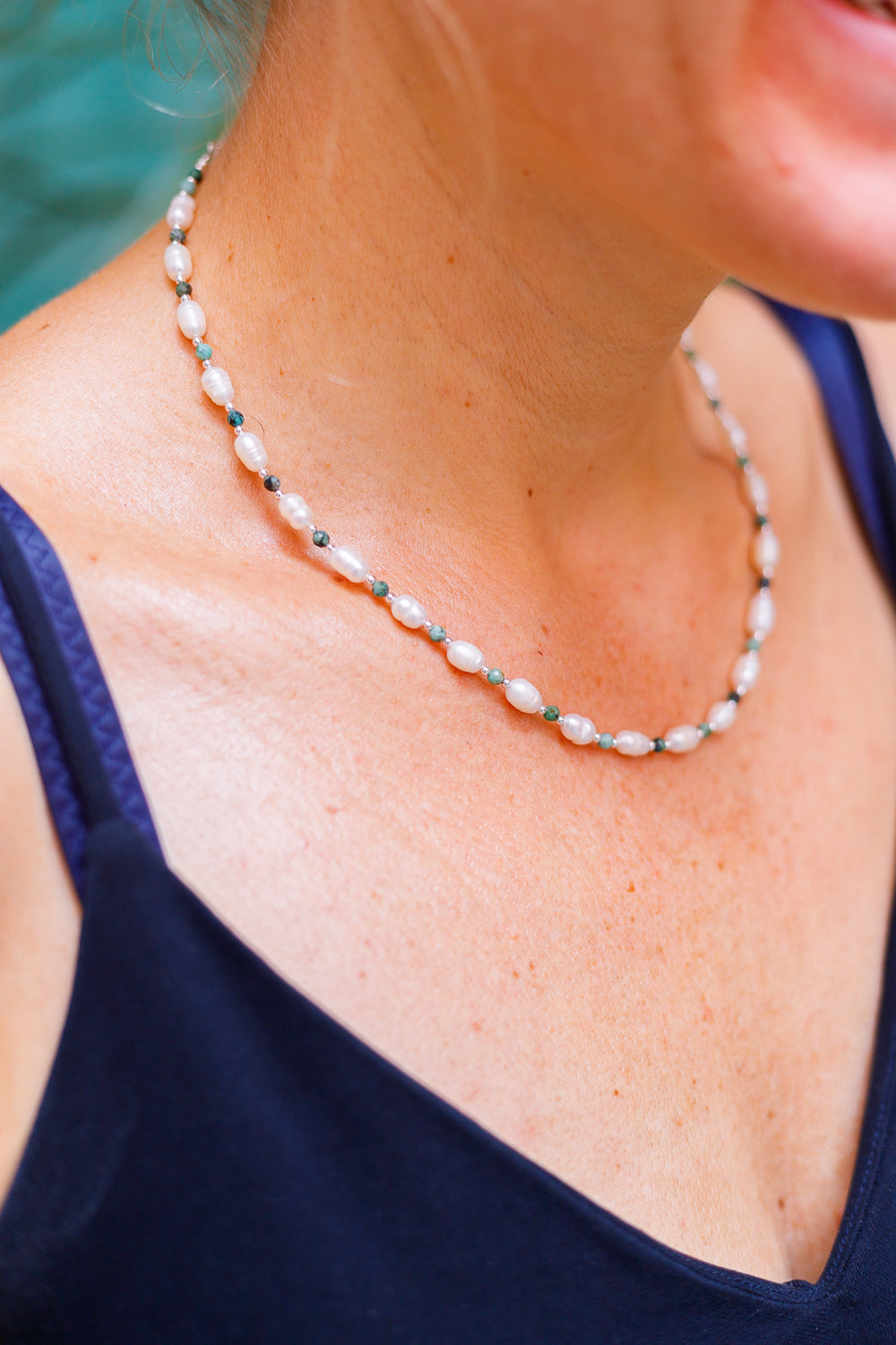 Ketting Lapis Lazuli Parels