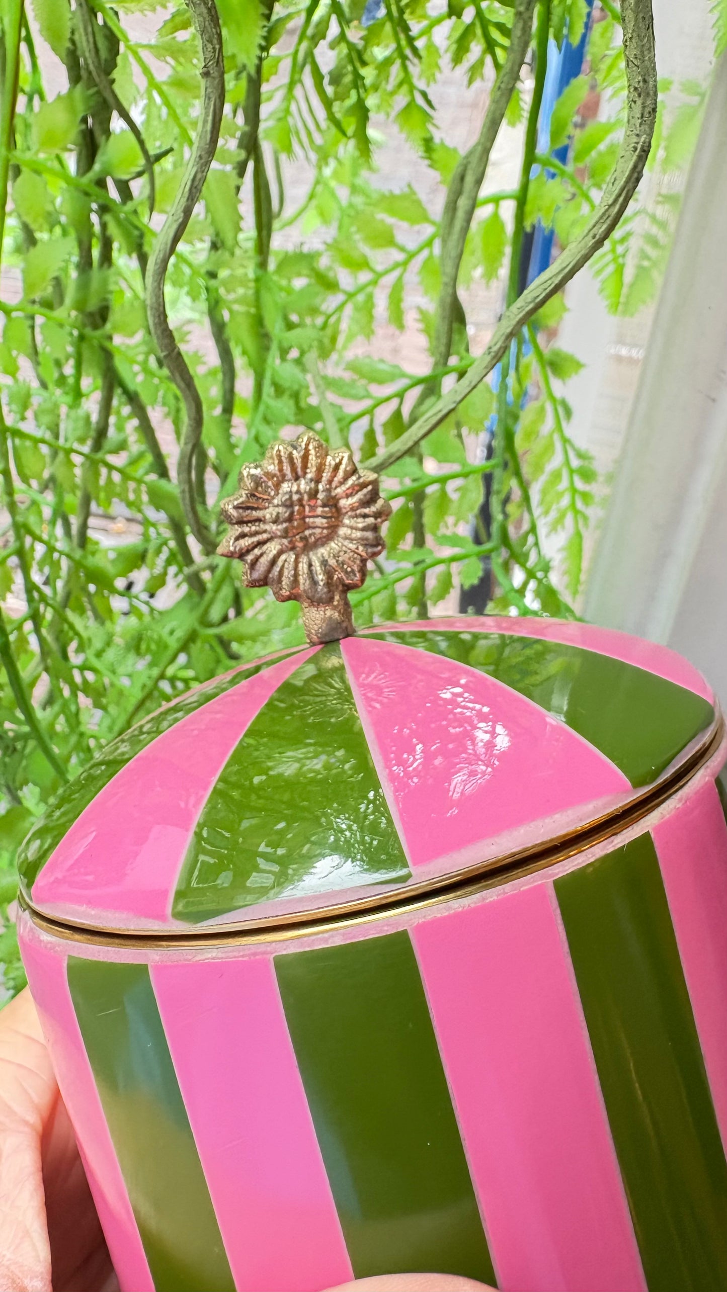 Box Bloem Roze-Groen