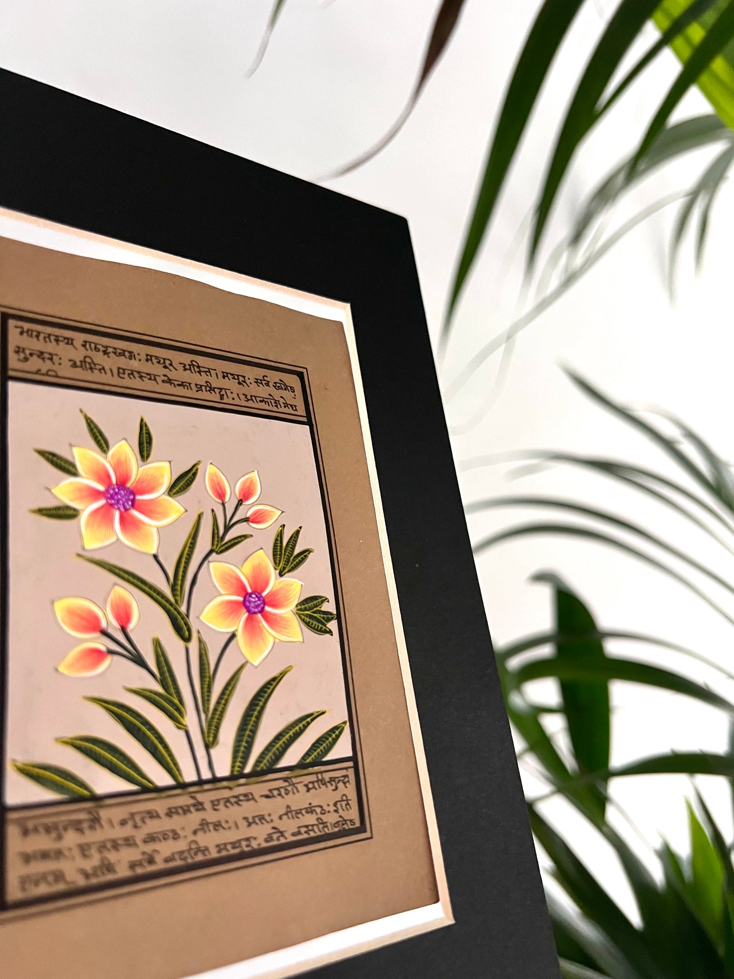 Poster India Gele Bloemen