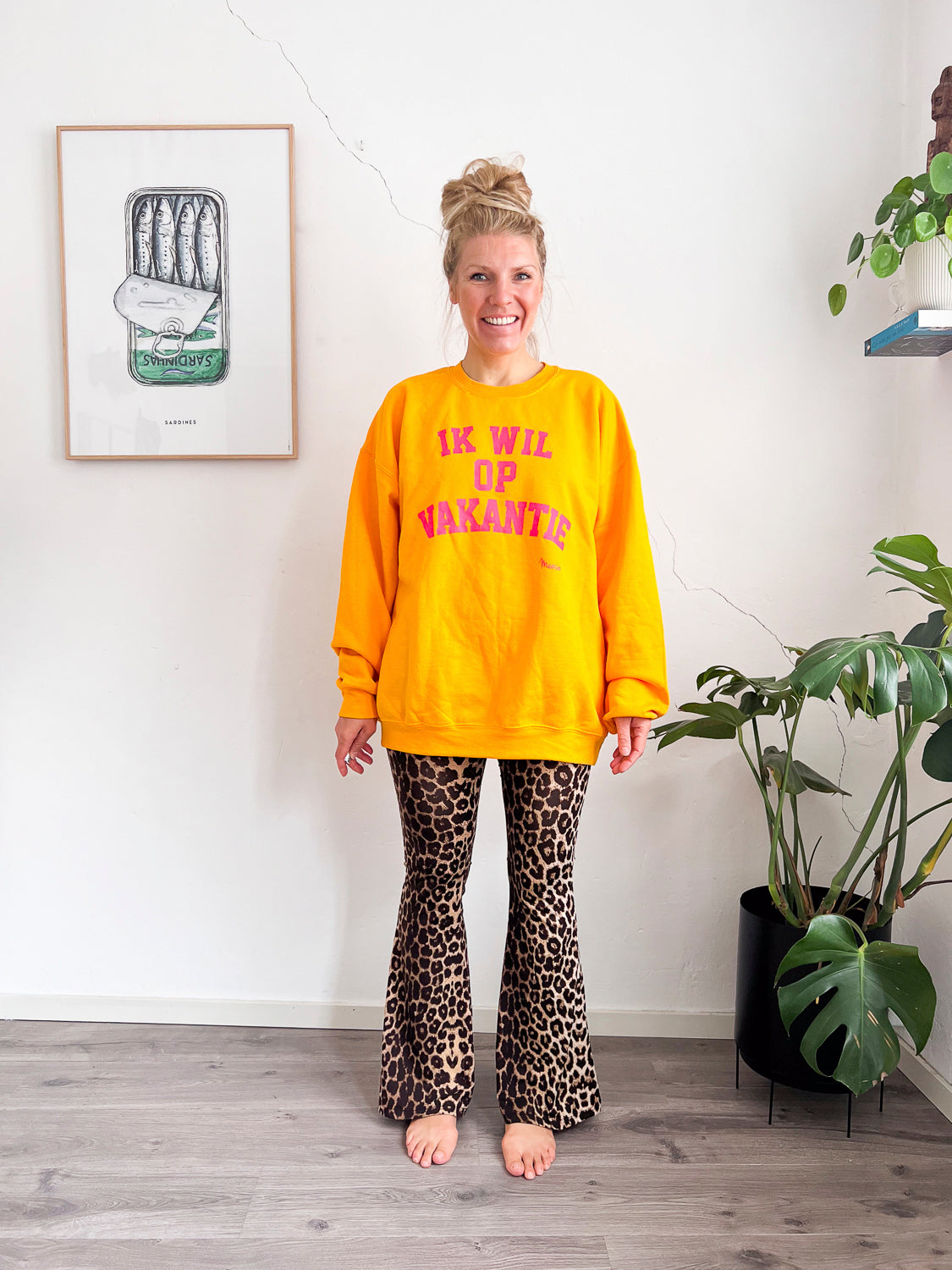 PRE-ORDER Trui: “Ik wil op Vakantie” Geel