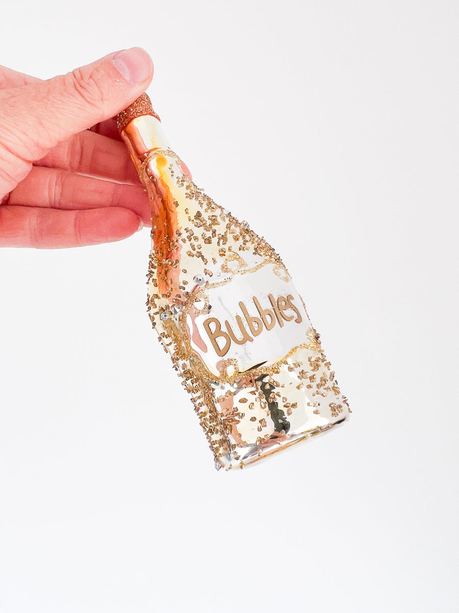 Kerstbal Champagne Bubbels