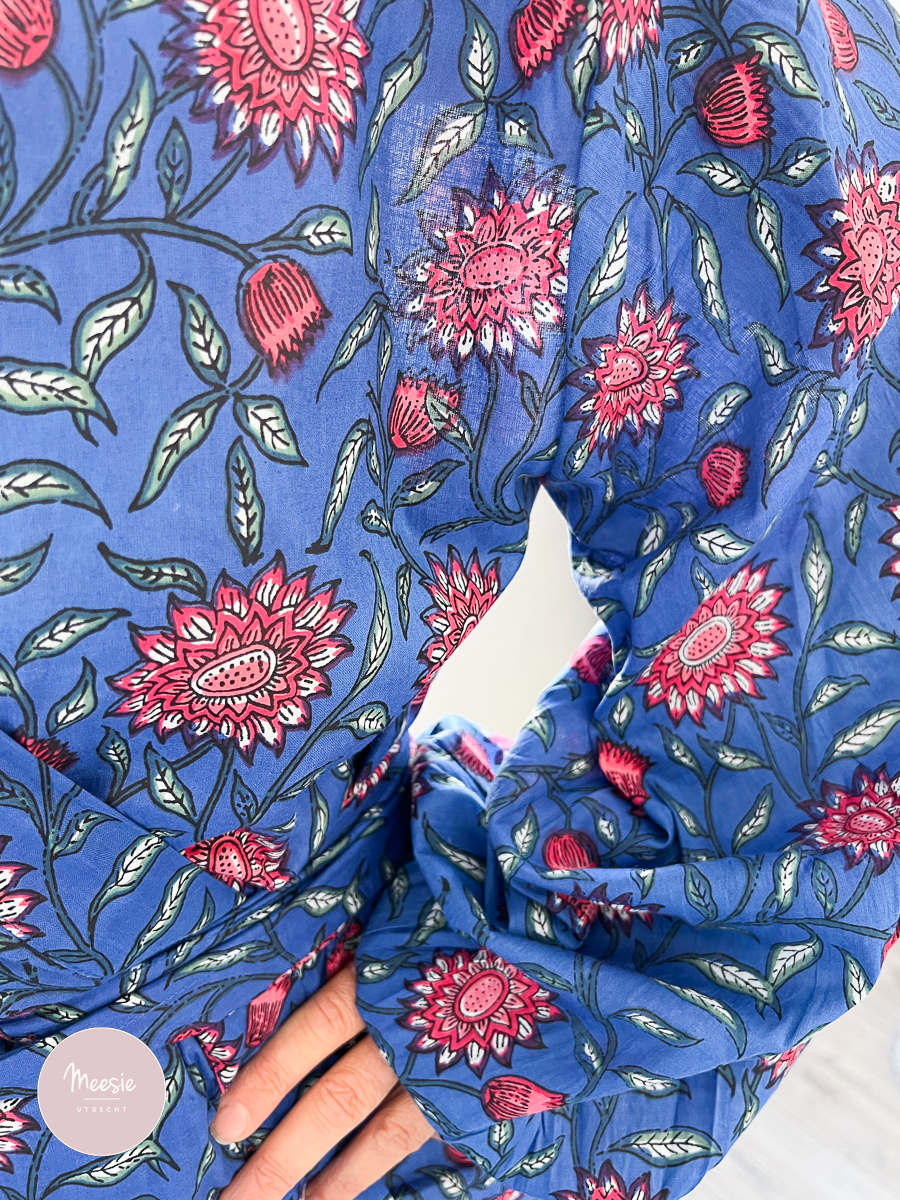 Blouse Blue Flowers