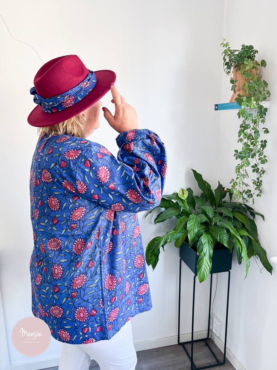 Blouse Blue Flowers