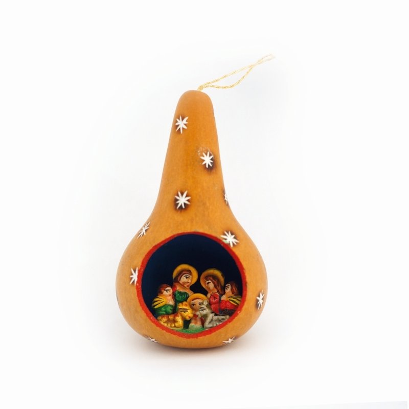 Kalebas Kerststalletje