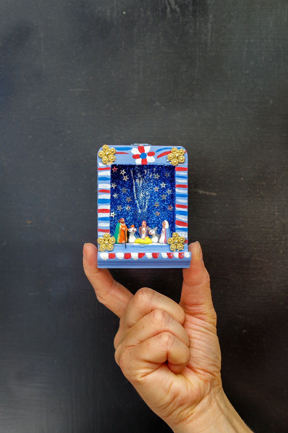 Glitter Kerststal