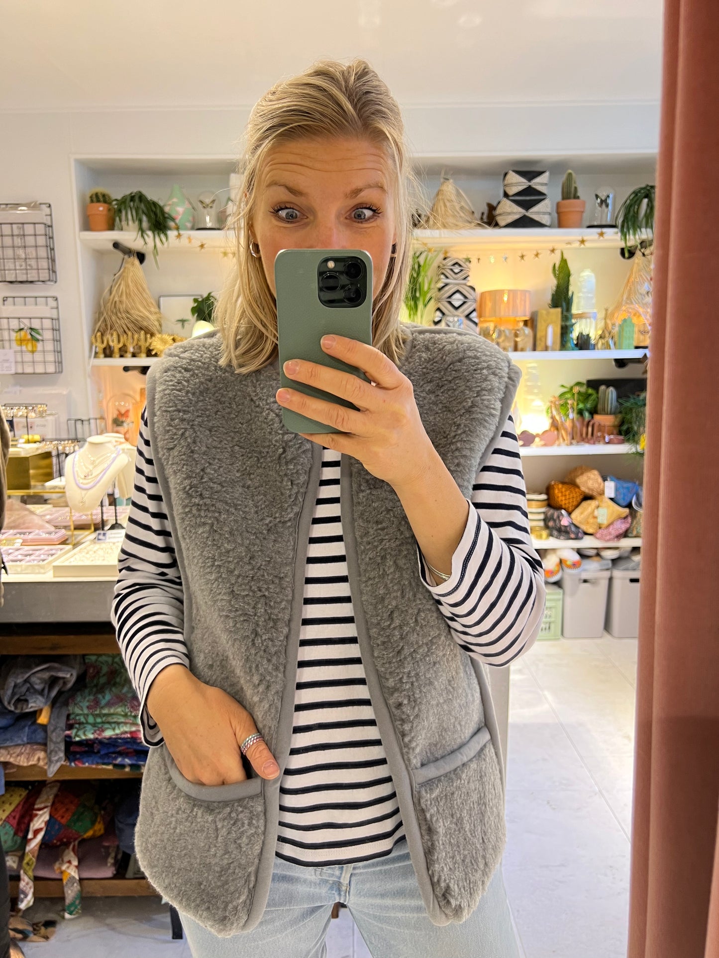 Lizzy Wollen Waistcoat Grijs