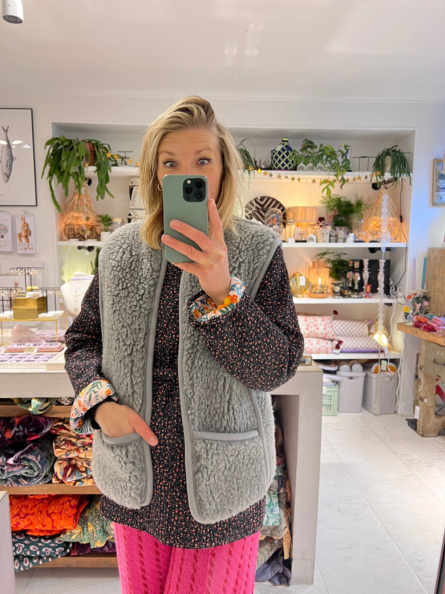Lizzy Wollen Waistcoat Grijs