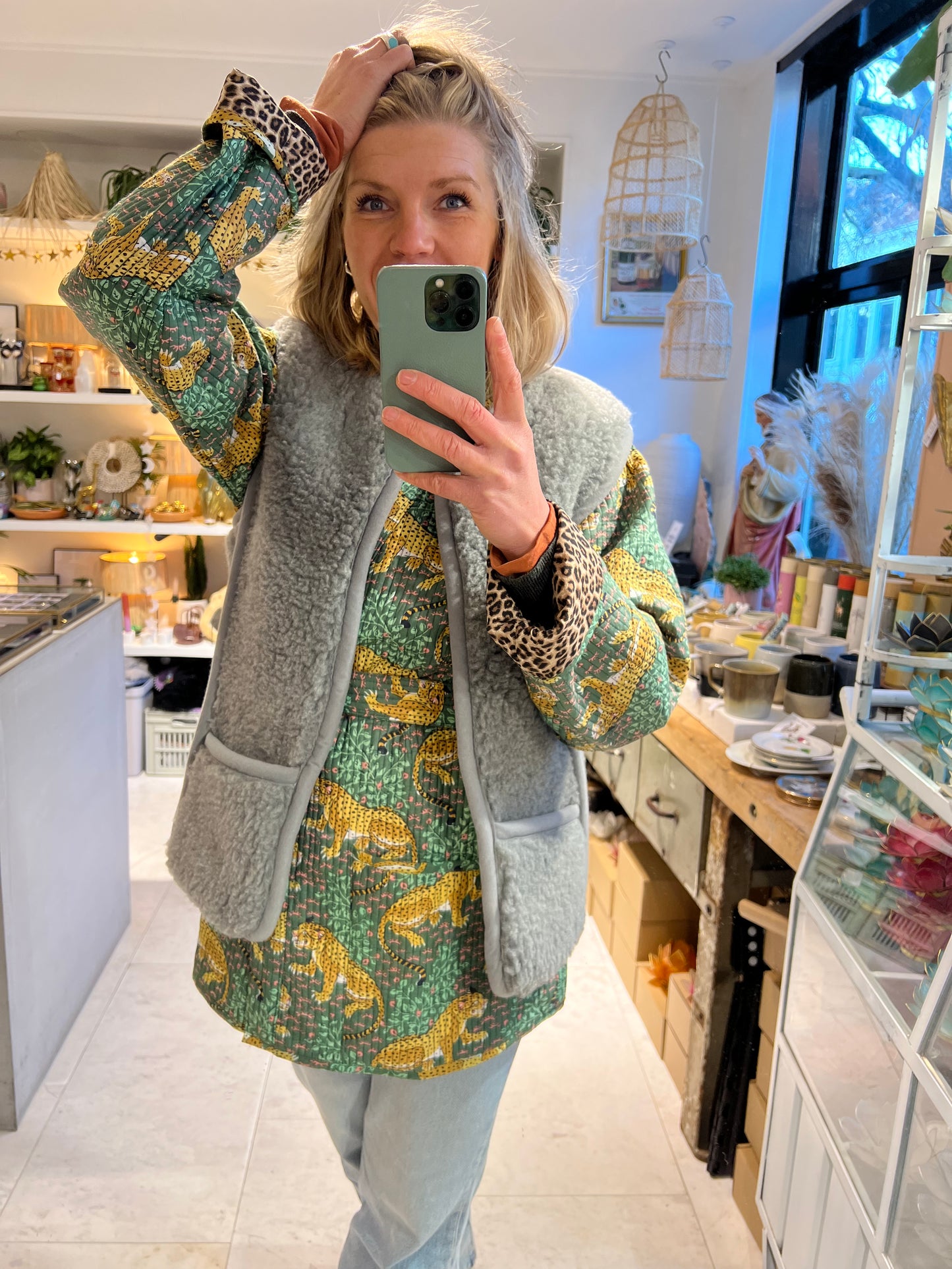 Lizzy Wollen Waistcoat Grijs