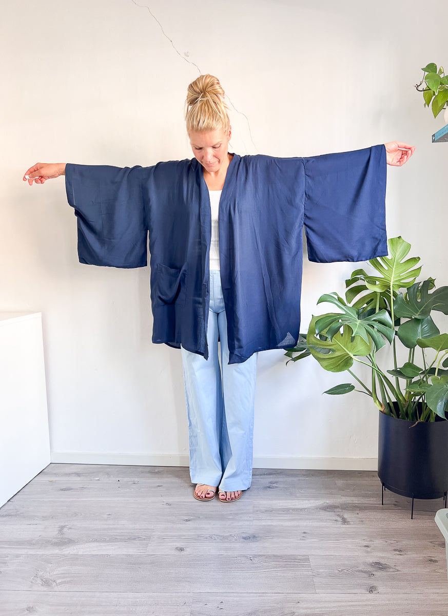 Emma Kimono Midnight Blue