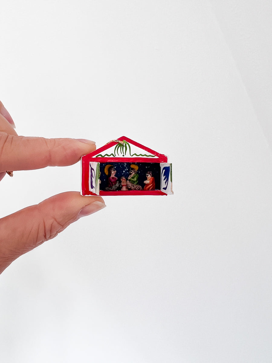 Mini Kerststalletje papier