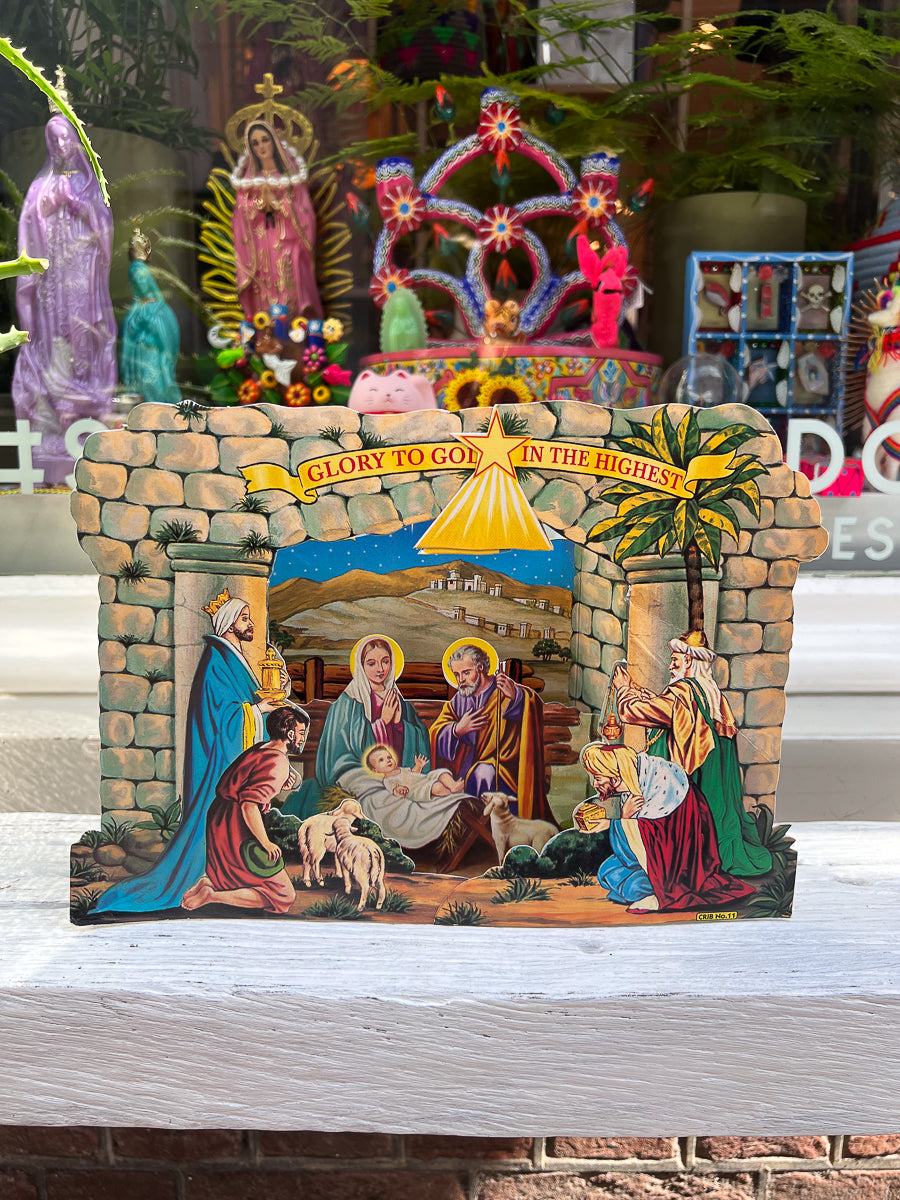 Kerststal 3d