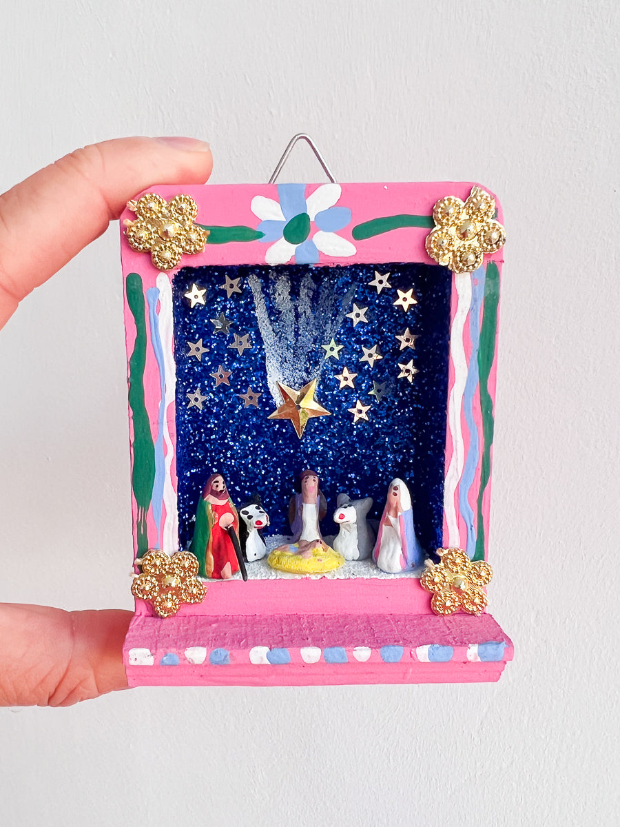 Glitter Kerststal
