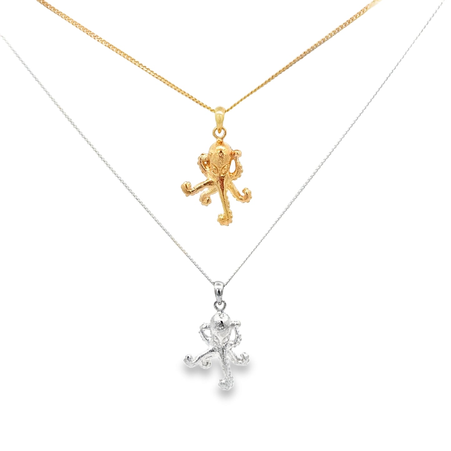 Basic Ketting Goud op Zilver