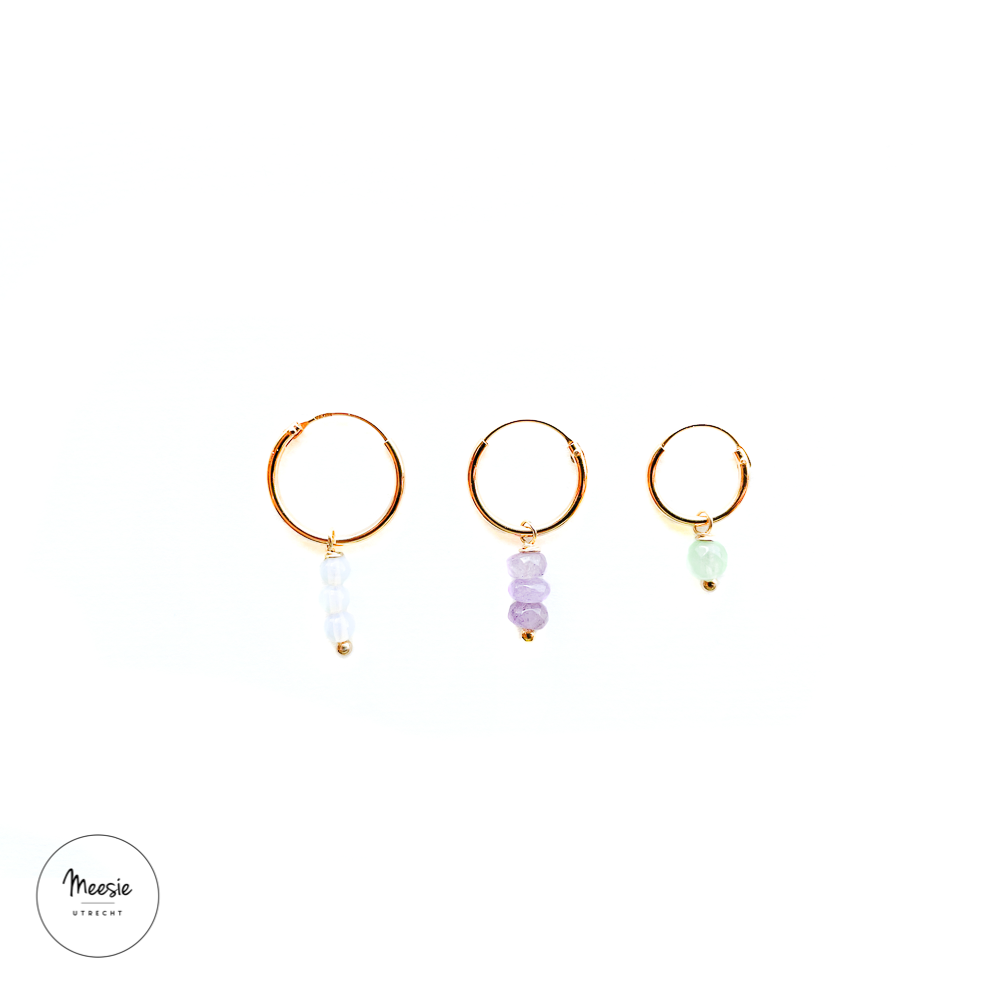 Basic Oorringen Goud op Zilver