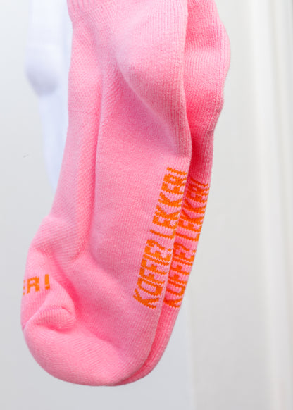Sokken: roze koffie maat 38-42