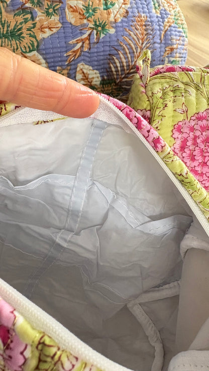 (Kopie) ToiletTas Bloemen groen