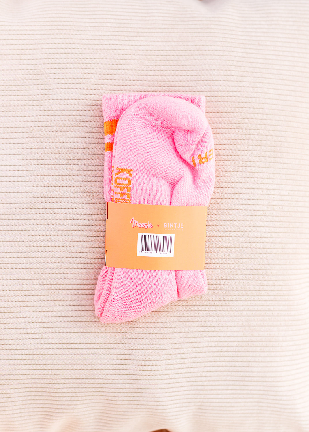 Sokken: roze koffie maat 38-42