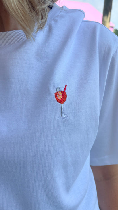 T-Shirt Aperol Spritz Wit