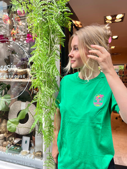 Shirt “ik wil op vakantie” Groen
