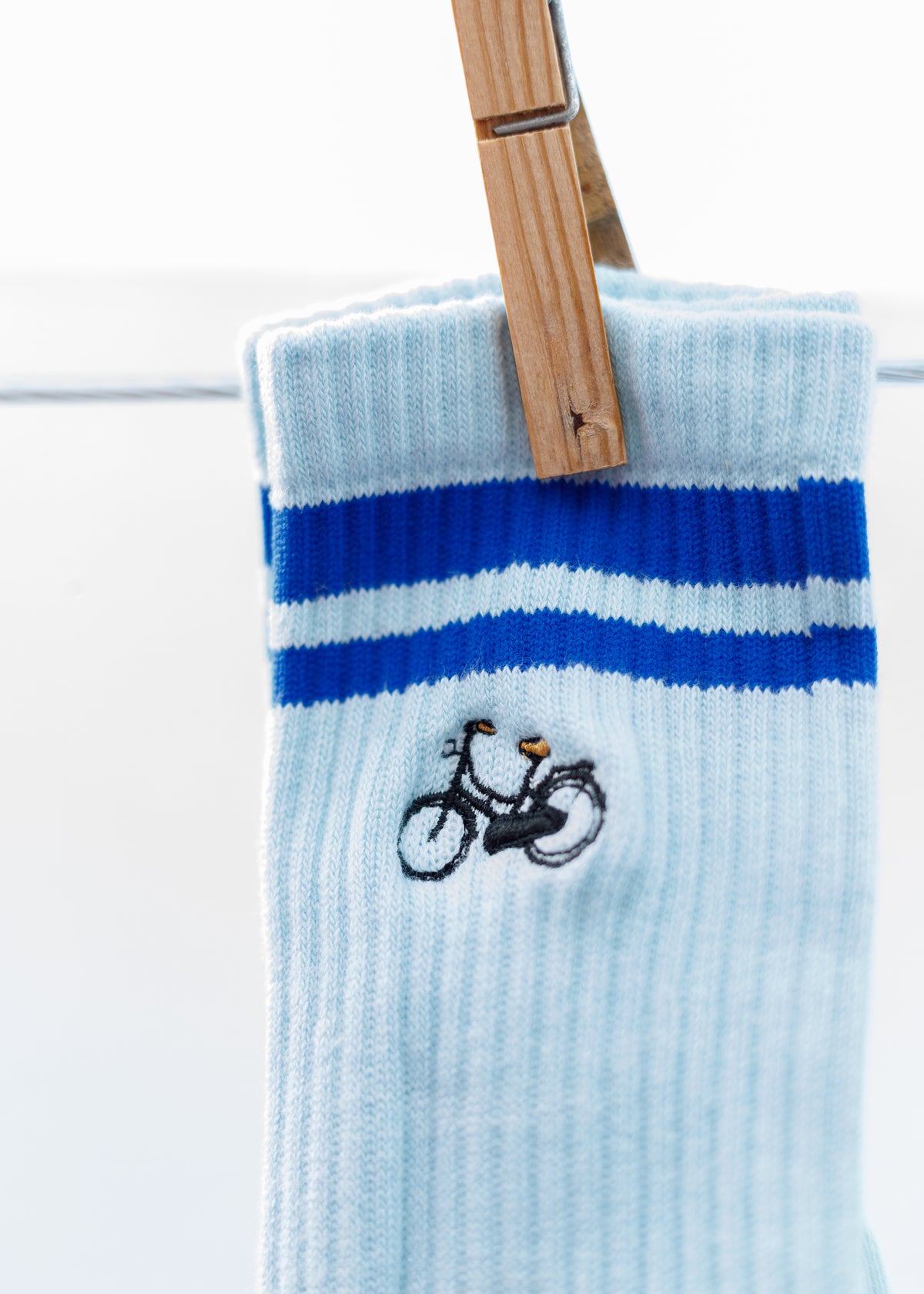 Sokken: blauw fiets maat 38-42