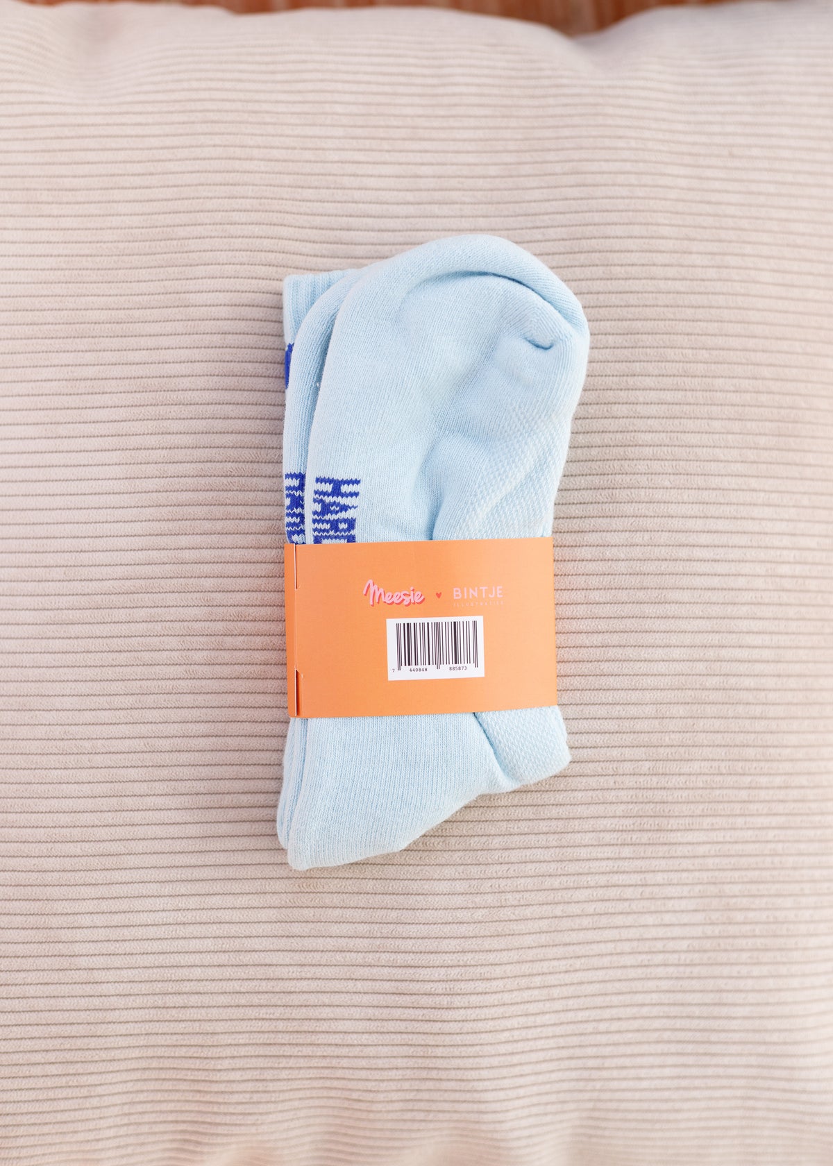 Sokken: blauw fiets maat 38-42