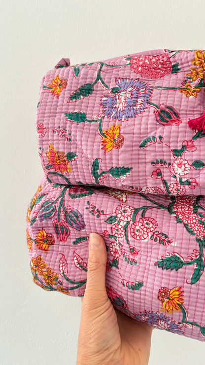 ToiletTas Bloemen roze