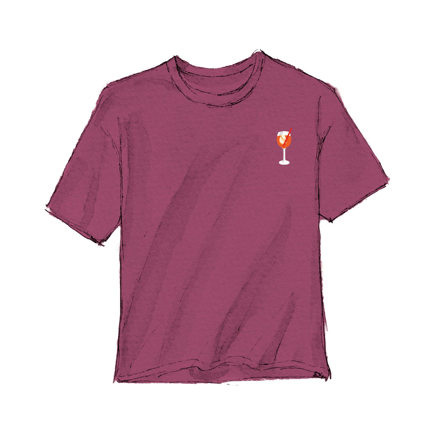 T-Shirt Aperol Spritz Bordeaux