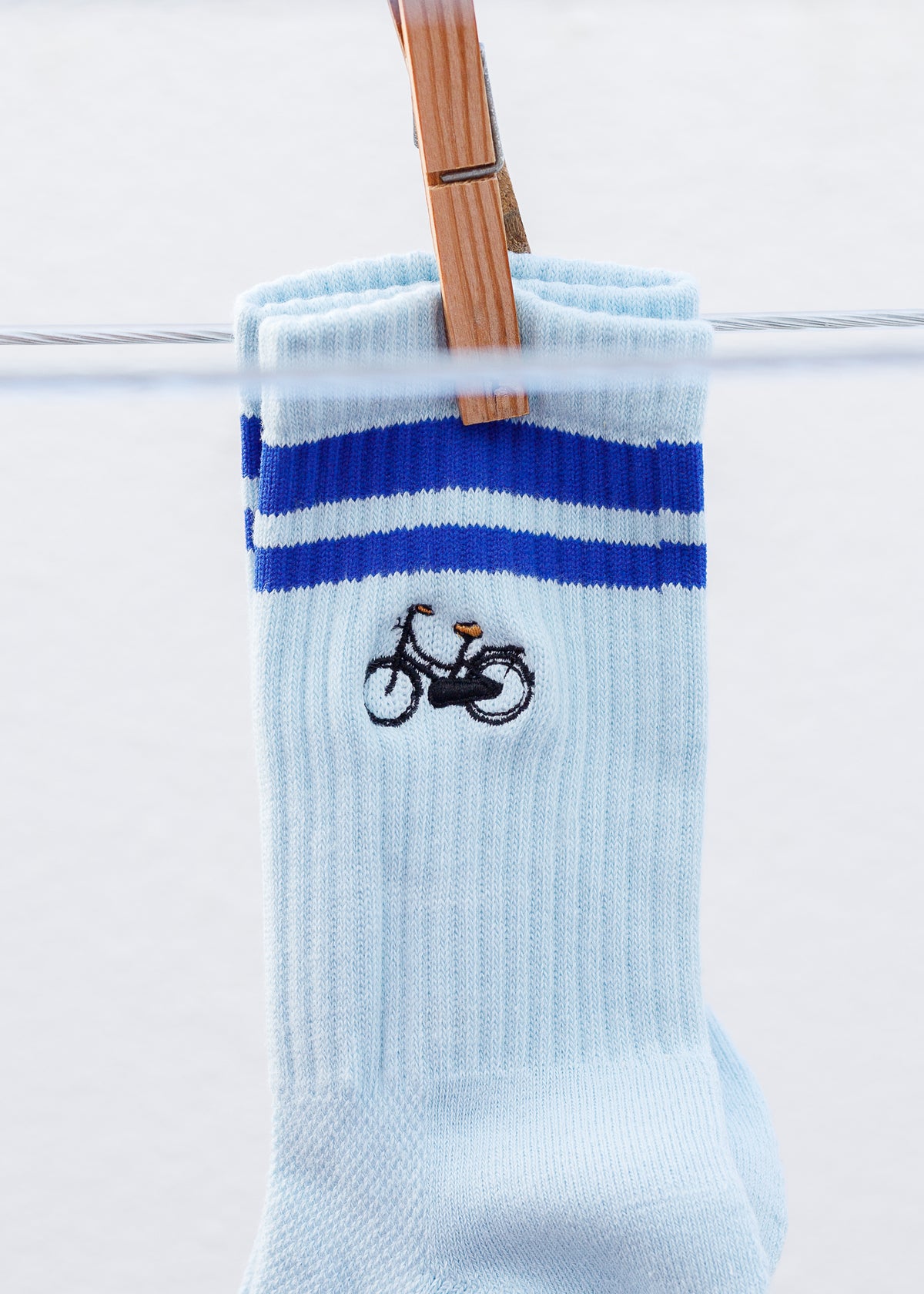 Sokken: blauw fiets maat 38-42