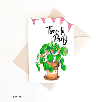 Dubbele kaart Party plant