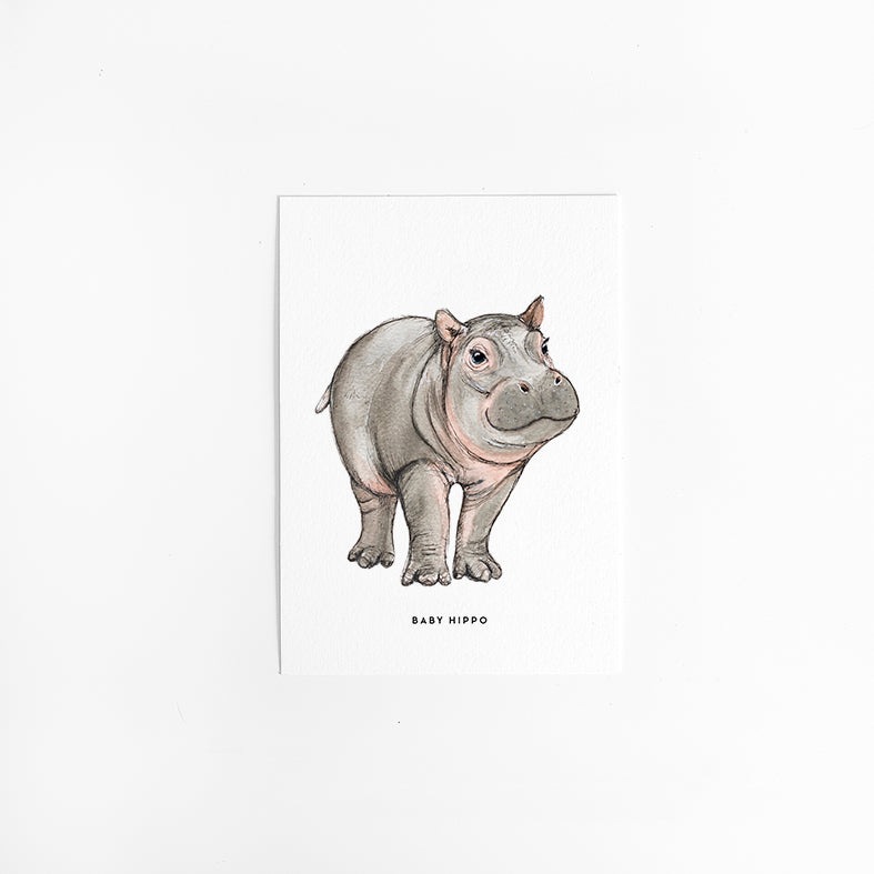 Kaart Baby Nijlpaard