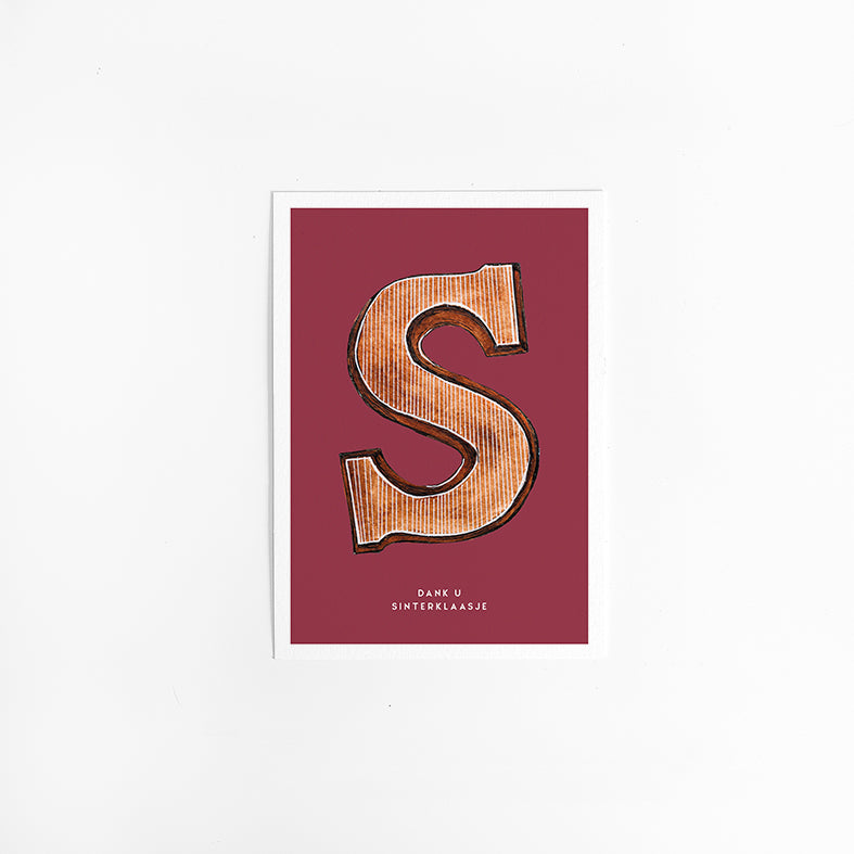 Kaart Chocoladeletter