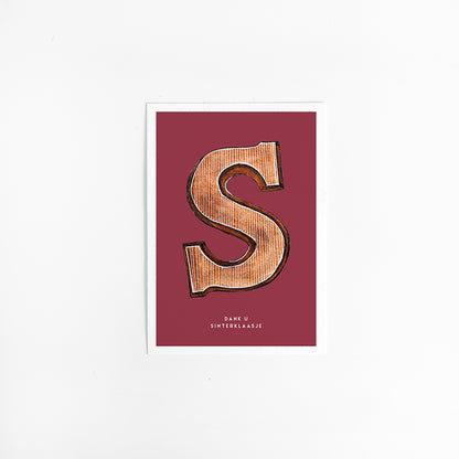 Kaart Chocoladeletter