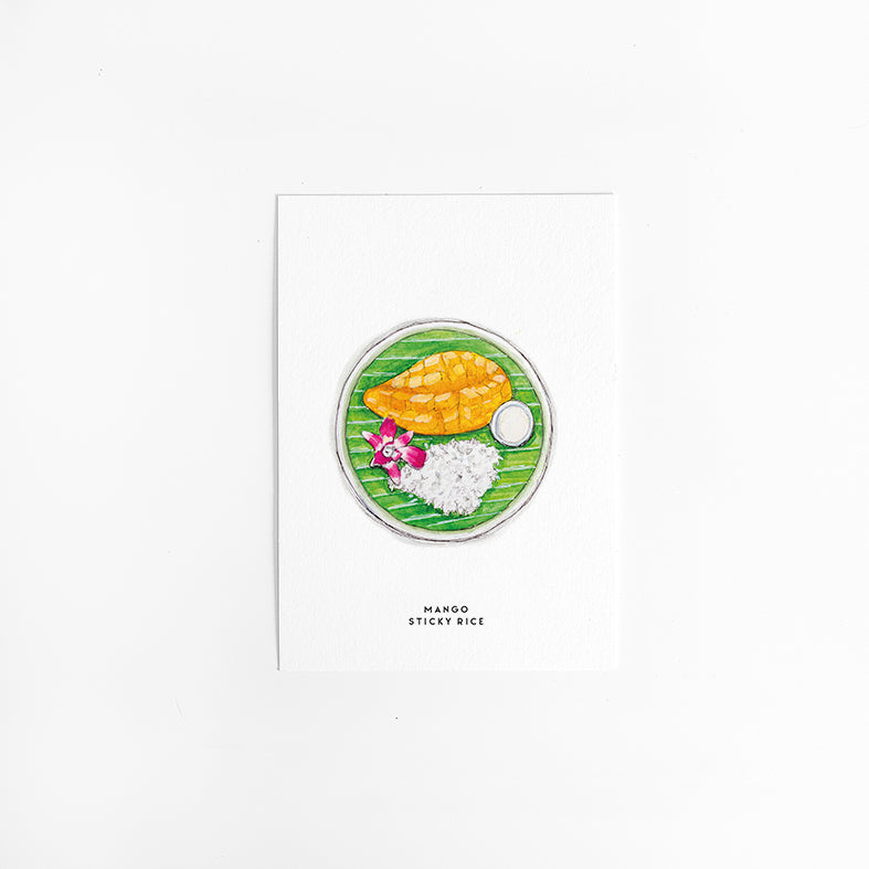 Kaart mango sticky rice